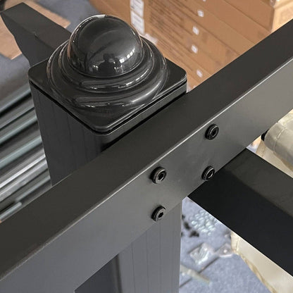 4 x 3M Aluminum Pergola with Retractable Roof
