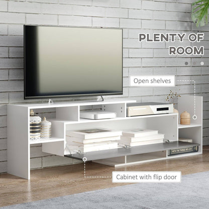 Modern TV Cabinet with Wall Shelf
