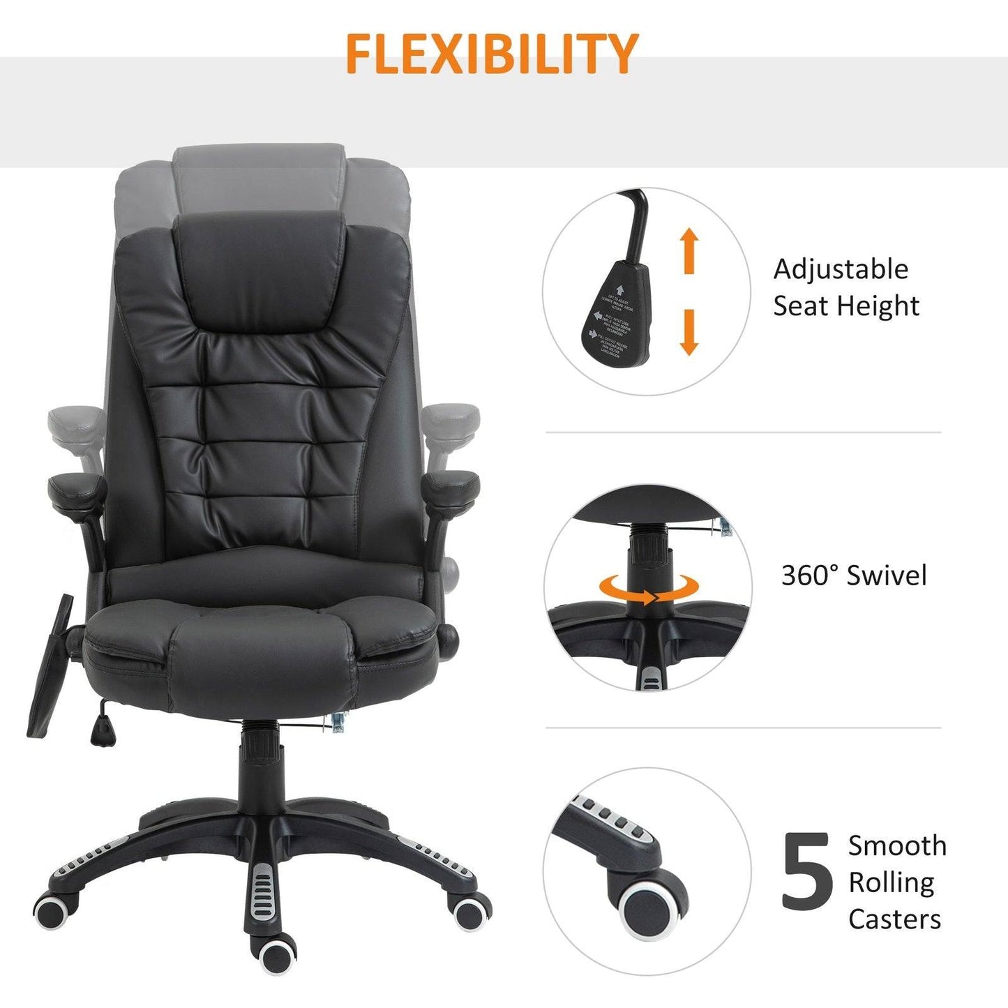 Executive Office Chair With Massage And Heat