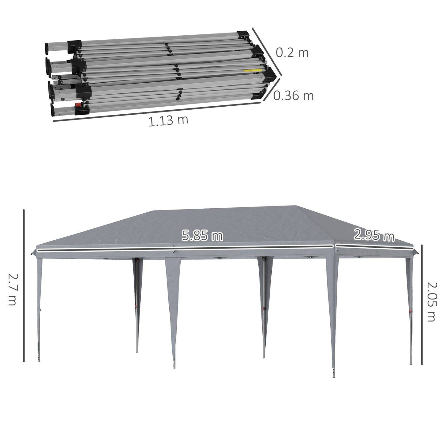3 x 6 m Pop Up Gazebo