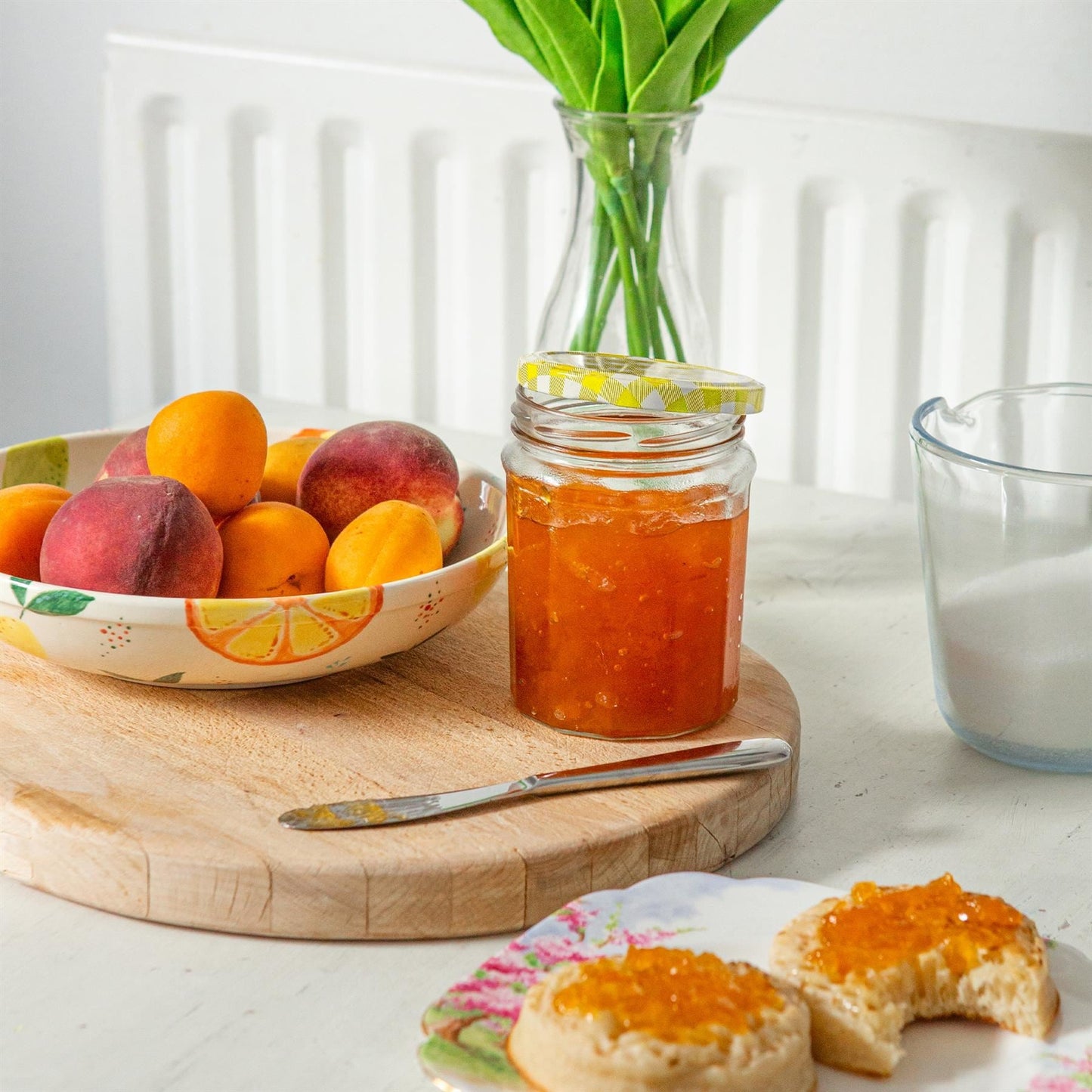 380ml Glass Jam Jars with Lids - Pack of 6