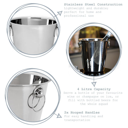 Stainless Steel Ice Bucket