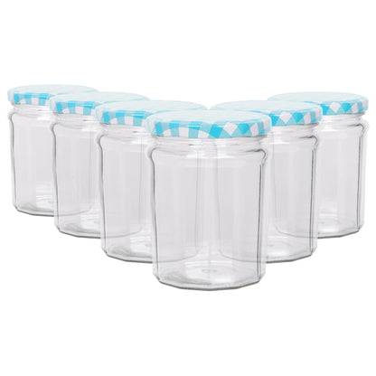 380ml Glass Jam Jars with Lids - Pack of 6