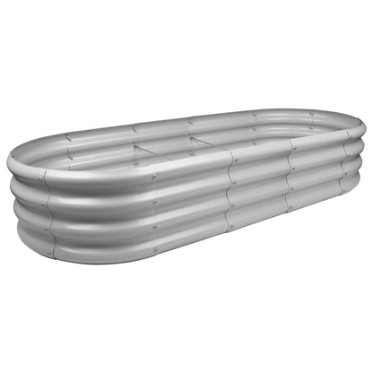 180cm x 90cm Rounded Galvanised Steel Raised Garden Bed