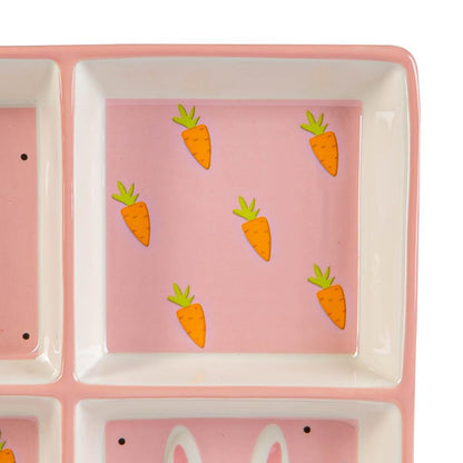 Bunny Snack Plate - Four Segments