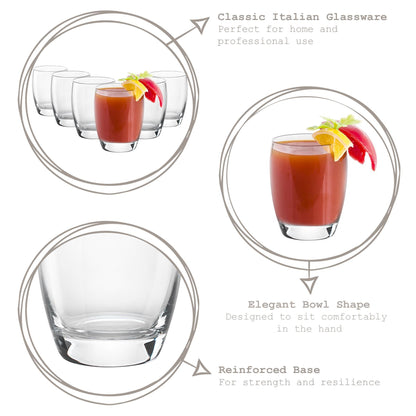 300ml Fiore Tumbler Glasses - Pack of Six