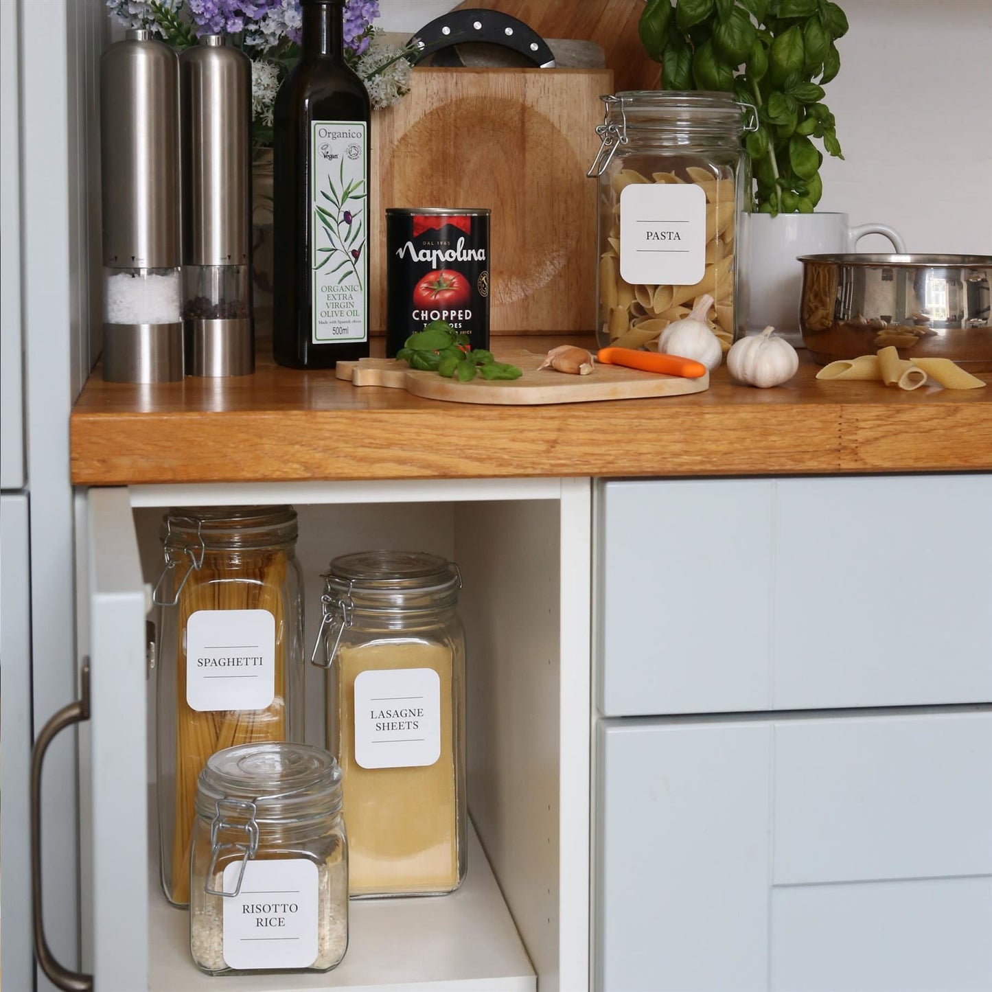 760ml Air tight Square Glass Jar with Clip-Top Lid