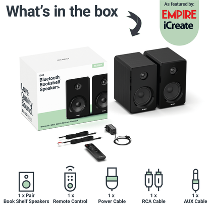 MAJORITY D40 BOOKSHELF SPEAKERS