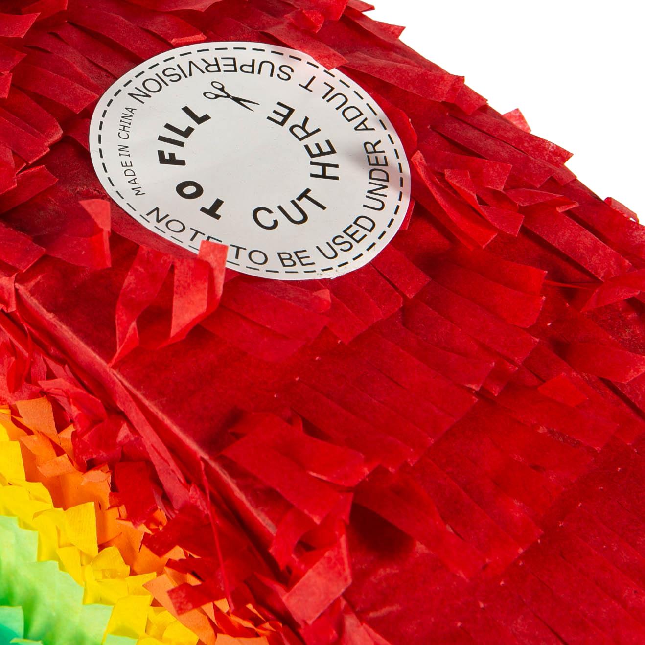 Large Rainbow Pinata Party Set