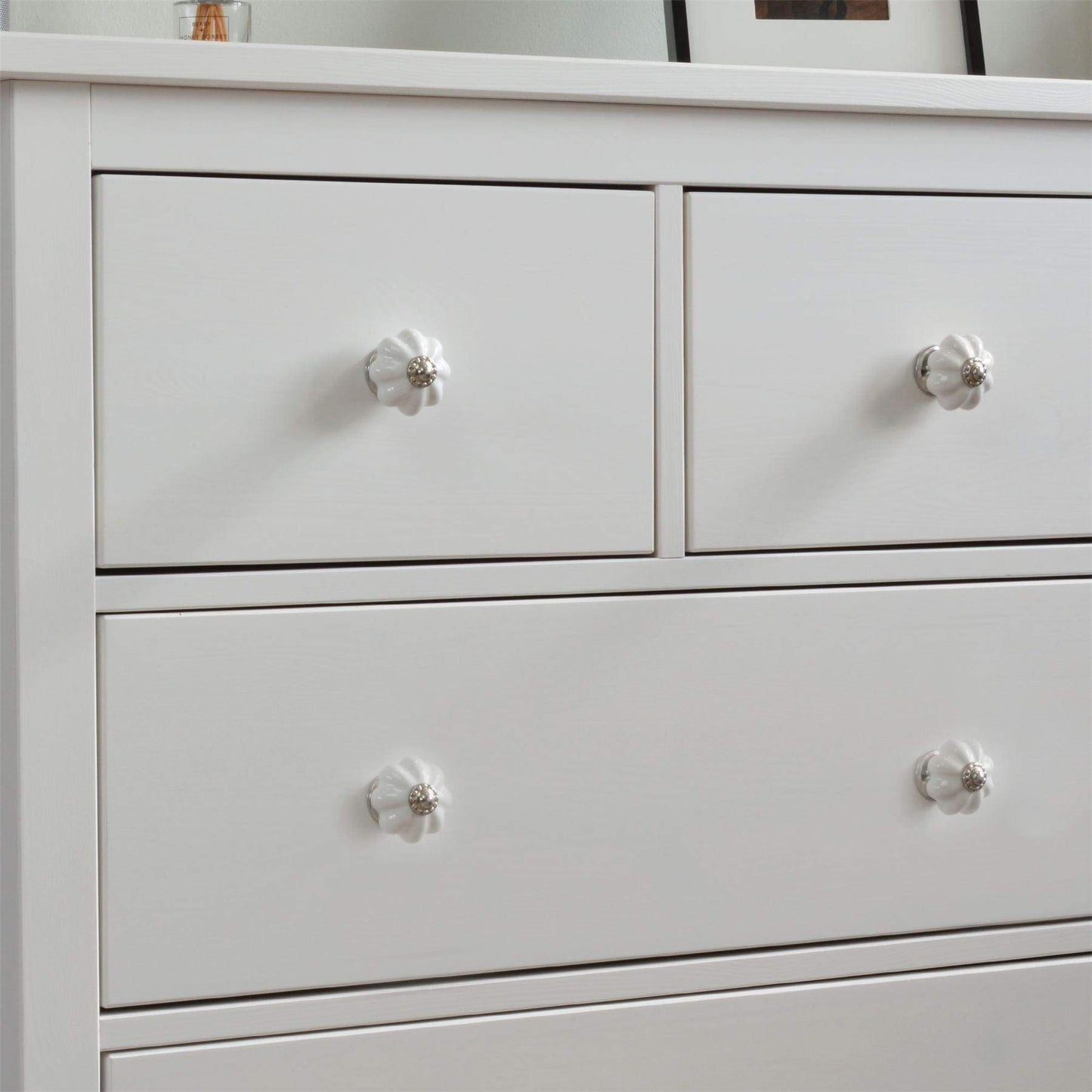 Floral Ceramic Cabinet Knob