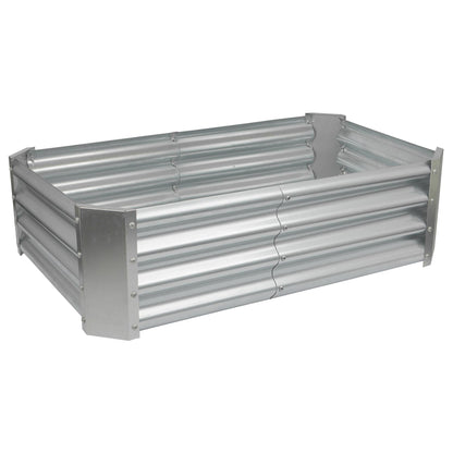 120cm x 60cm Rectangle Galvanised Steel Raised Garden Bed