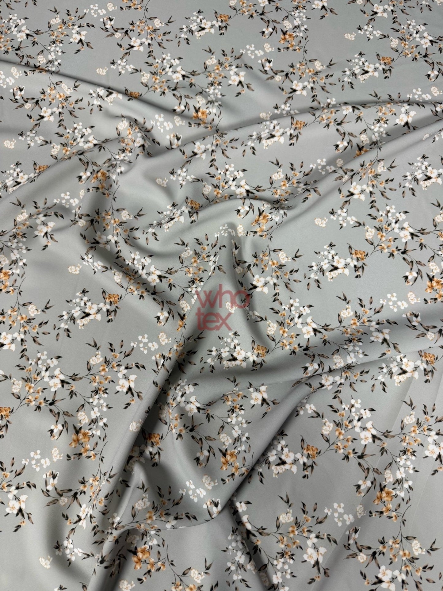 Delicate Cherry Blossom Print Fabric