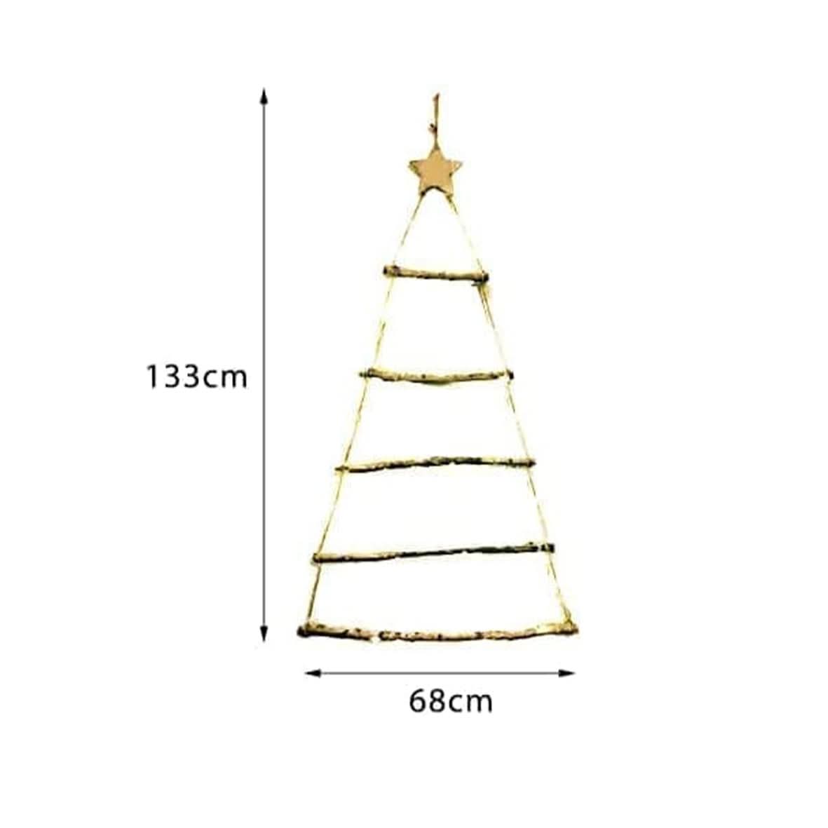Set of Two LED Gold Spiralite Trees