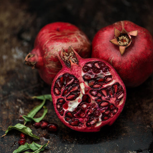 Square Cloth - Pomegranate on Black