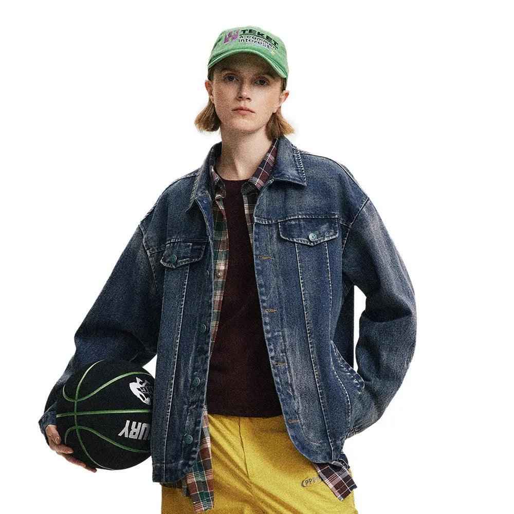 Distressed Punk Denim Jacket