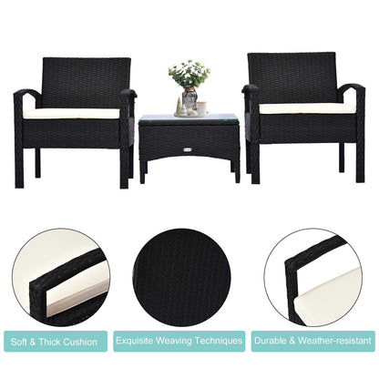 2 Seater Rattan Bistro Set