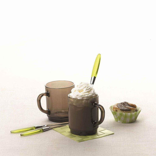 260ml Smokey Versailles Coffee Glasses - Pack of Six