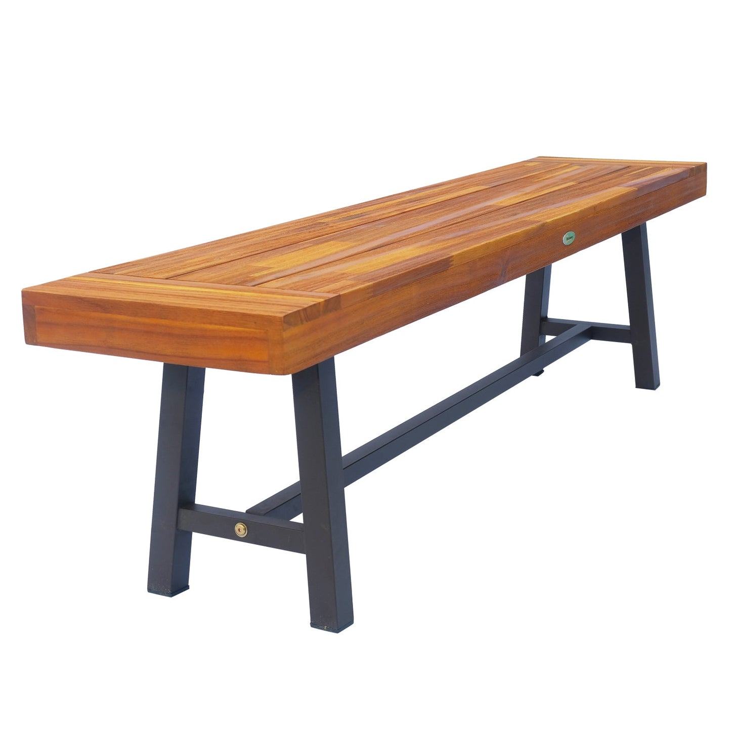 Garden 3-Pieces Acacia Wood Picnic Table and 2 Benches Set Dining Trestle Beer Table Patio Outdoor Indoor Furniture