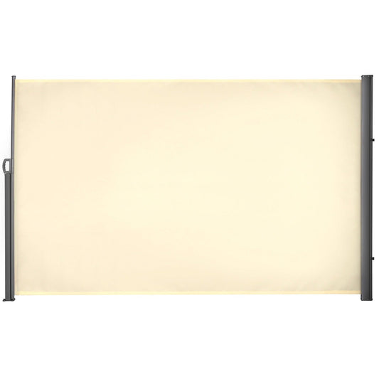 Retractable Sun Side Awning Screen Fence Patio Garden Wall Balcony Screening Panel Outdoor Blind Privacy Divider 3x1.8M
