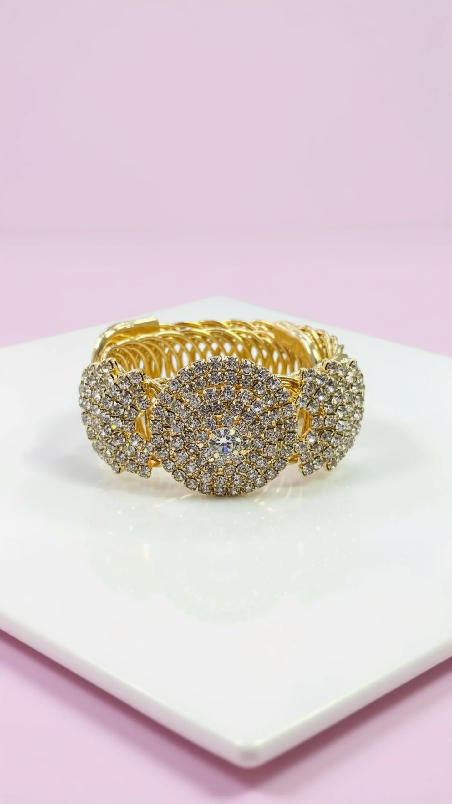Luxe Wrap Around Crystal Cuff