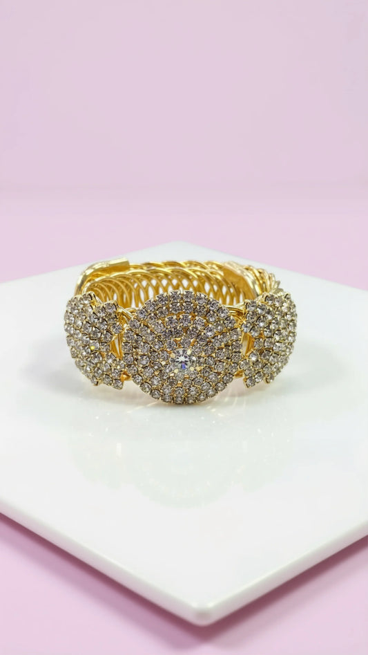 Luxe Wrap Around Crystal Cuff