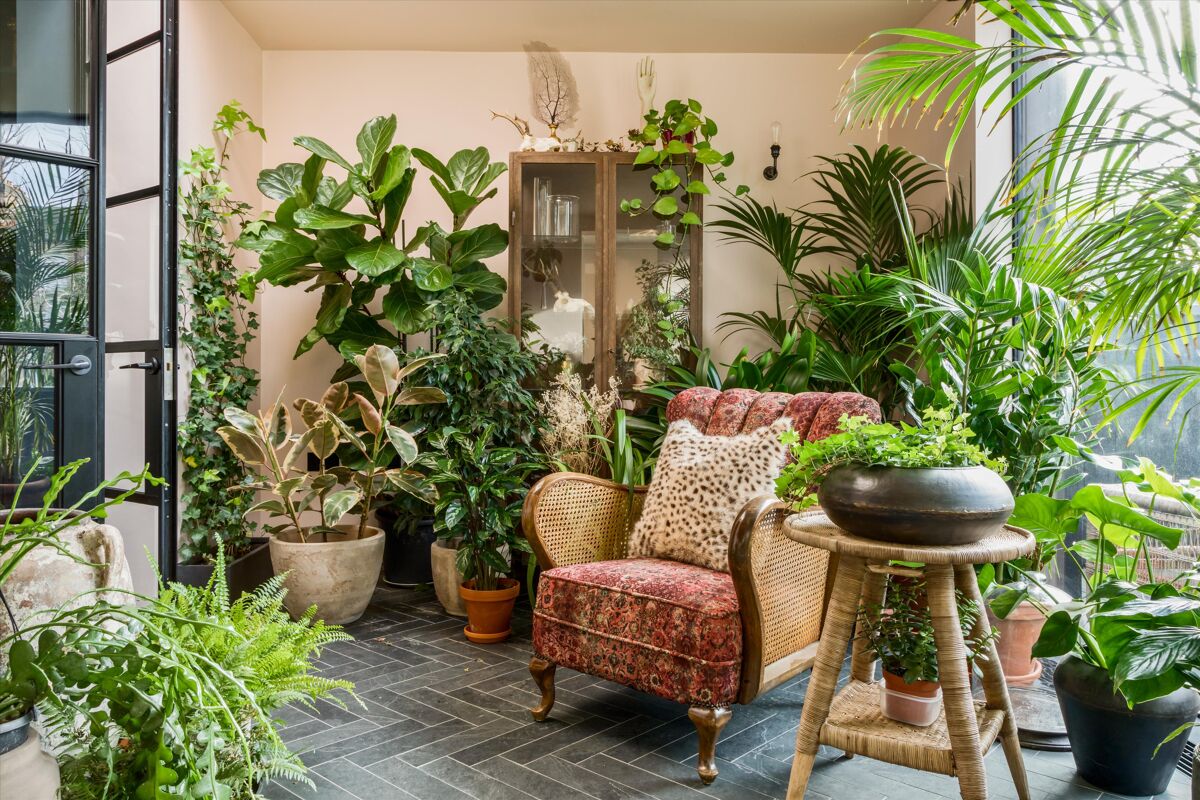 Malawi Round Side Table - Handmade Cane