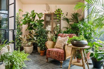 Malawi Round Side Table - Handmade Cane