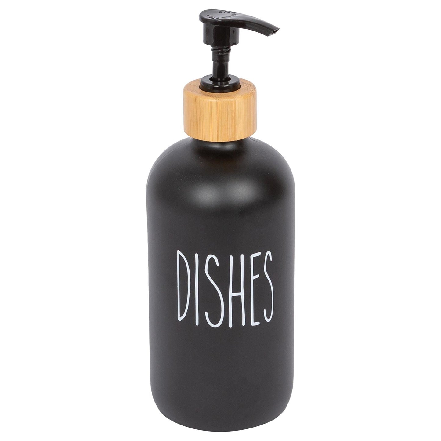 500ml Black Glass Dish Soap Dispenser