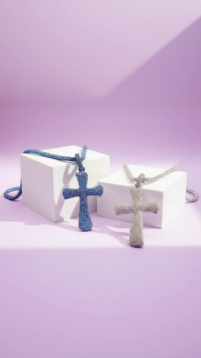 Crystal Cross Symbolic Necklace