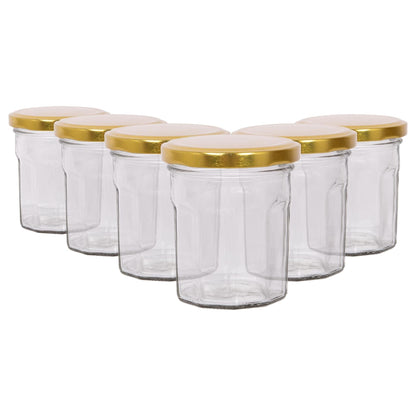 150ml Glass Jam Jars with Lids - Pack of 6