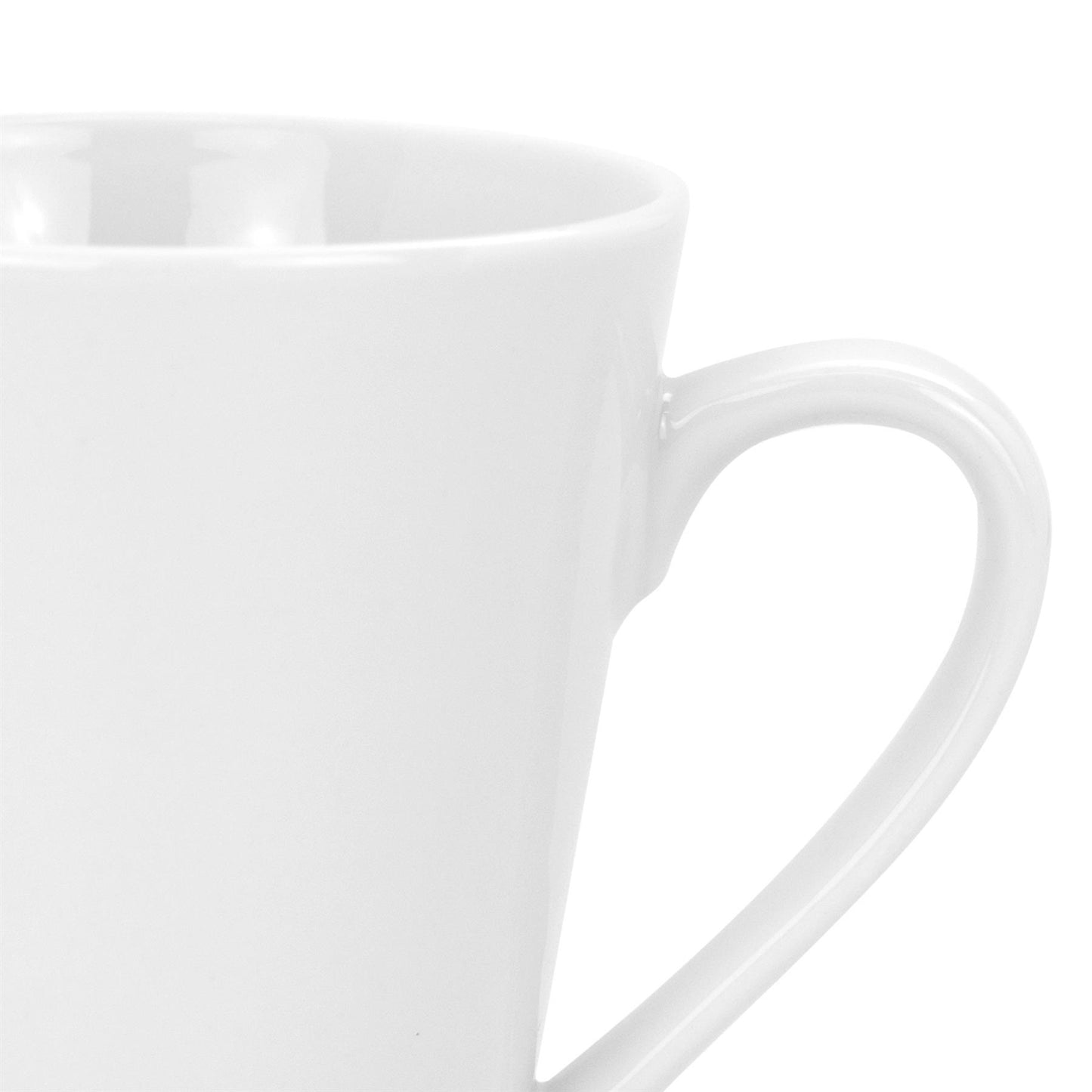 285ml White China Tea / Coffee Mugs - Pack of Six