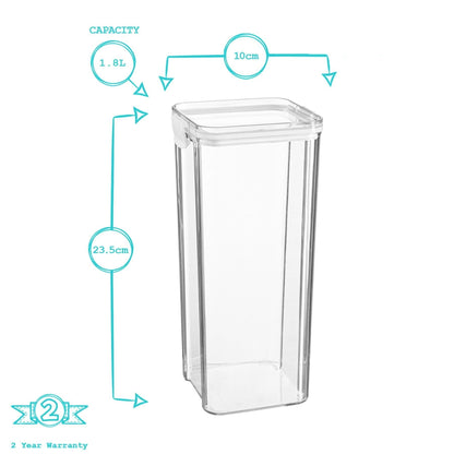 1.8L Airtight Plastic Food Storage Container