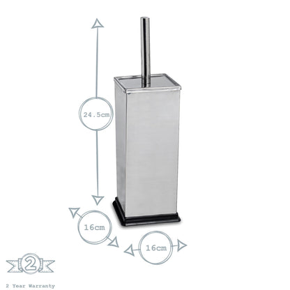 Chrome Square Toilet Brush