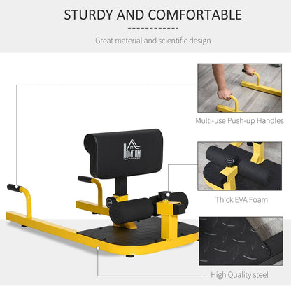 3-in-1 Conditioning Compact Full Body Workout Ergonomic Sissy Squat Machine