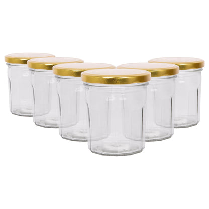 250ml Glass Jam Jars with Lids - Pack of 6
