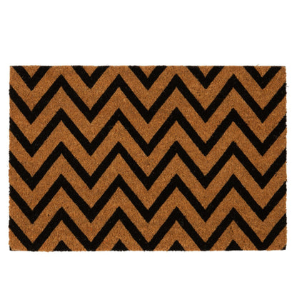 60cm x 40cm Zig Zag Coir Door Mat