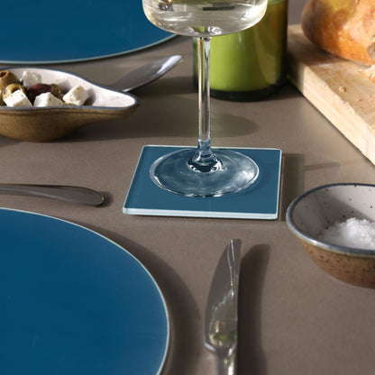 12pc Round Glass Placemats & Coasters Set