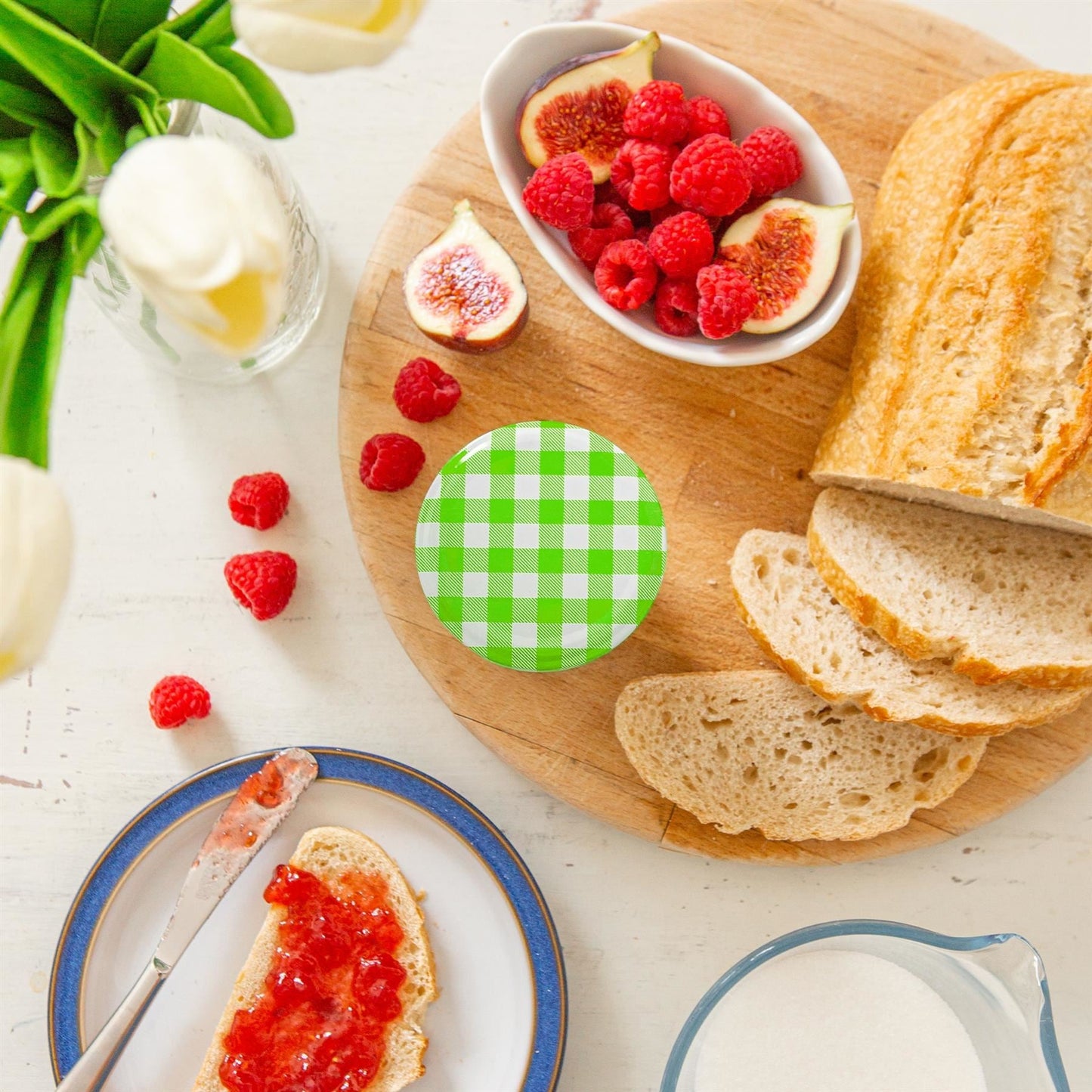 150ml Glass Jam Jars with Lids - Pack of 6