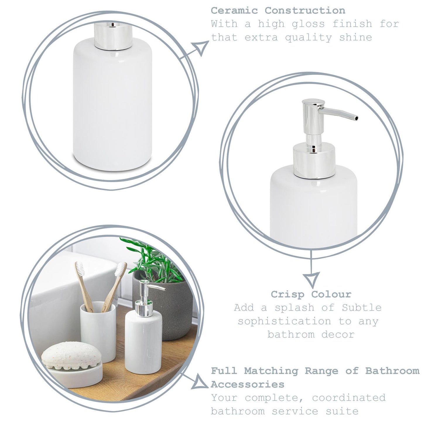 Ceramic Liquid Soap Dispenser