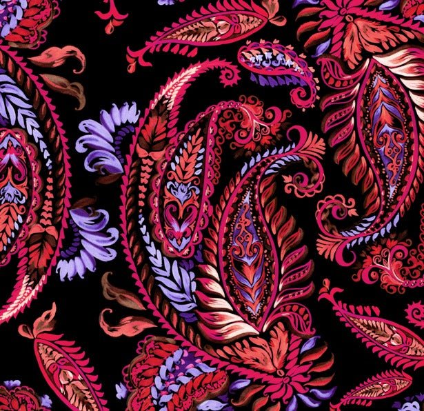 Elegant Paisley Pattern Fabric by the Metre – Soft & Stylish