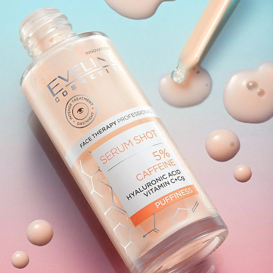 Eveline Serum Shot 5% Caffeine & Hyaluronic Acid Eye Serum Puffiness