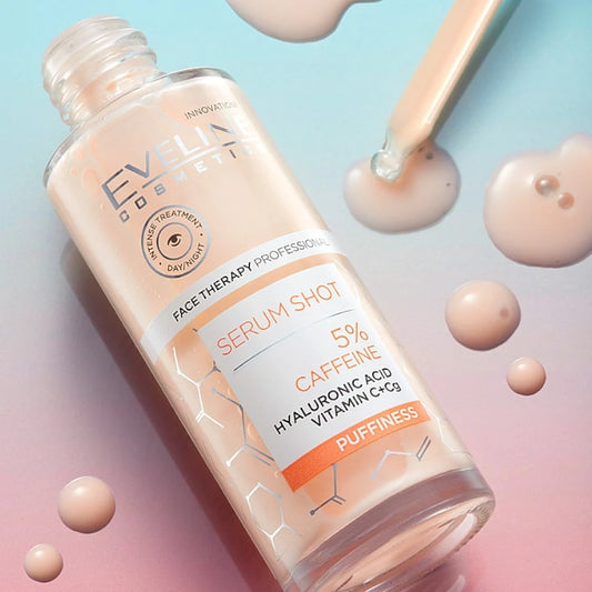 Eveline Serum Shot 5% Caffeine & Hyaluronic Acid Eye Serum Puffiness