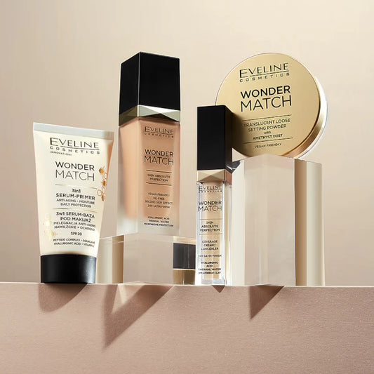 Eveline Wonder Match 3in1 Serum Primer Makeup Base SPF20