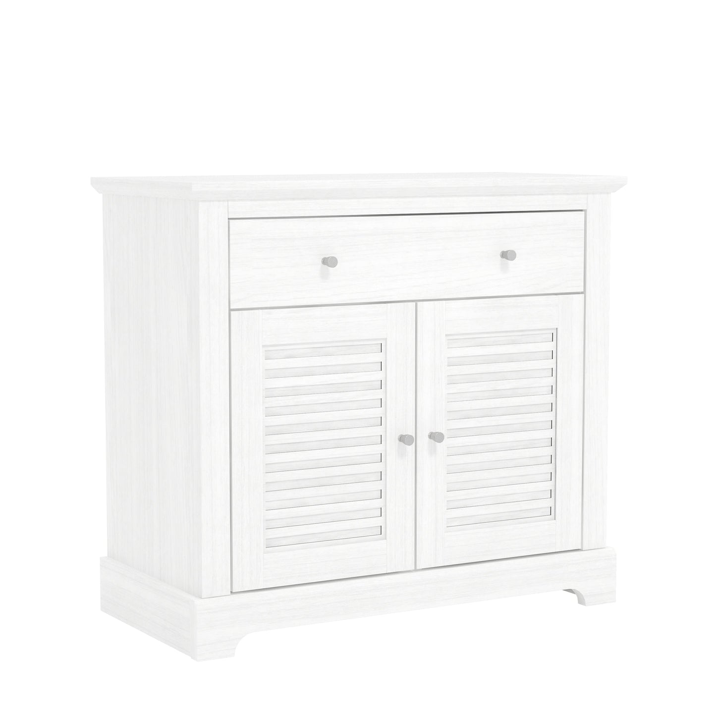 Salcombe Sideboard White 2 Doors 2 Shelves 1 Drawer