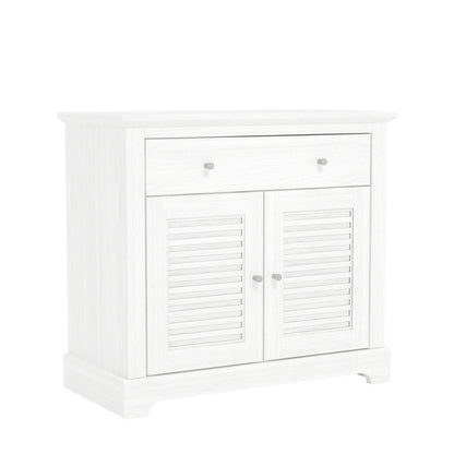 Salcombe Sideboard White 2 Doors 2 Shelves 1 Drawer