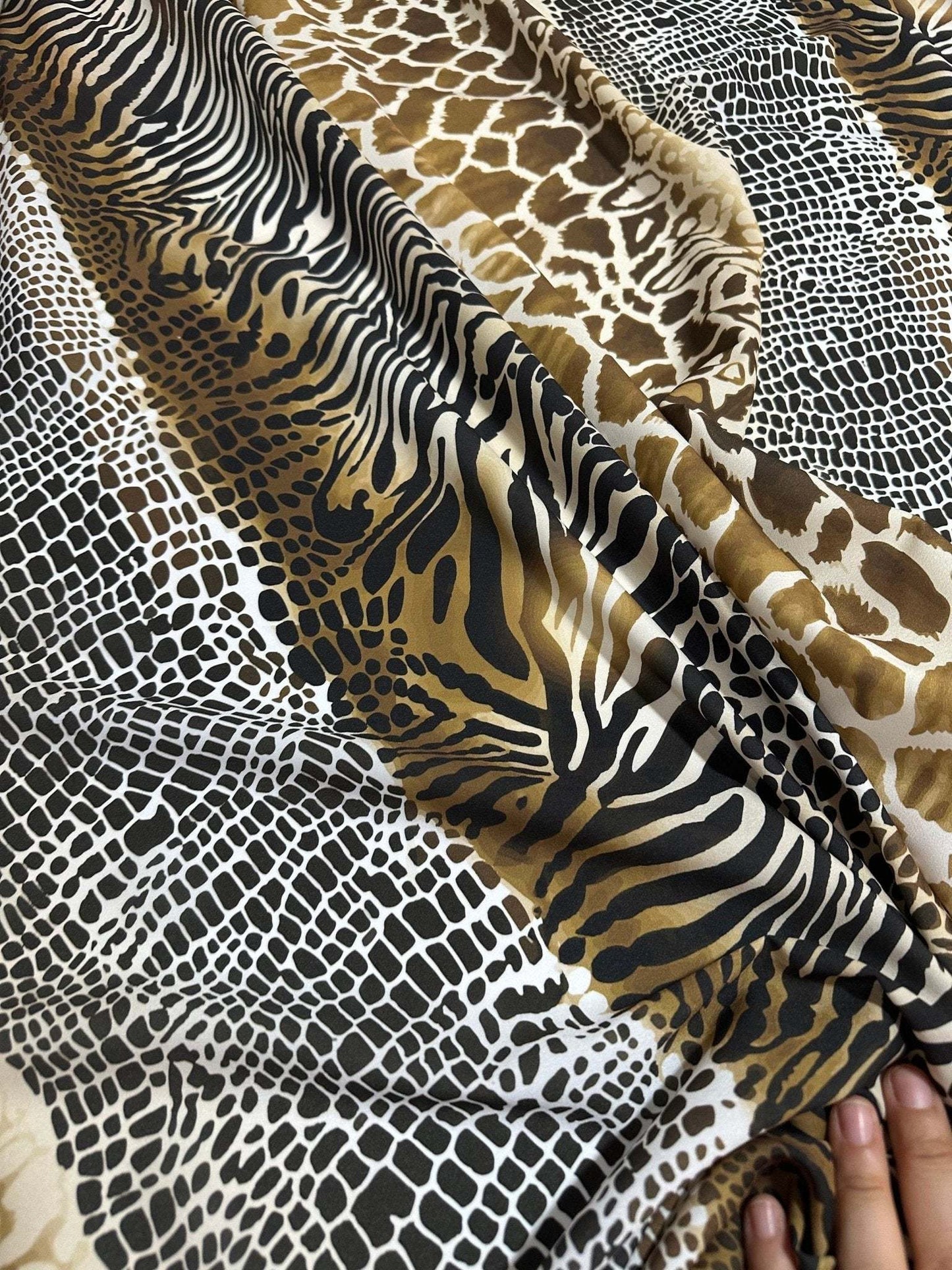 Exotic Animal Print Fabric – Fabric by Metre, Multiple Options for Sewing & Dressmaking