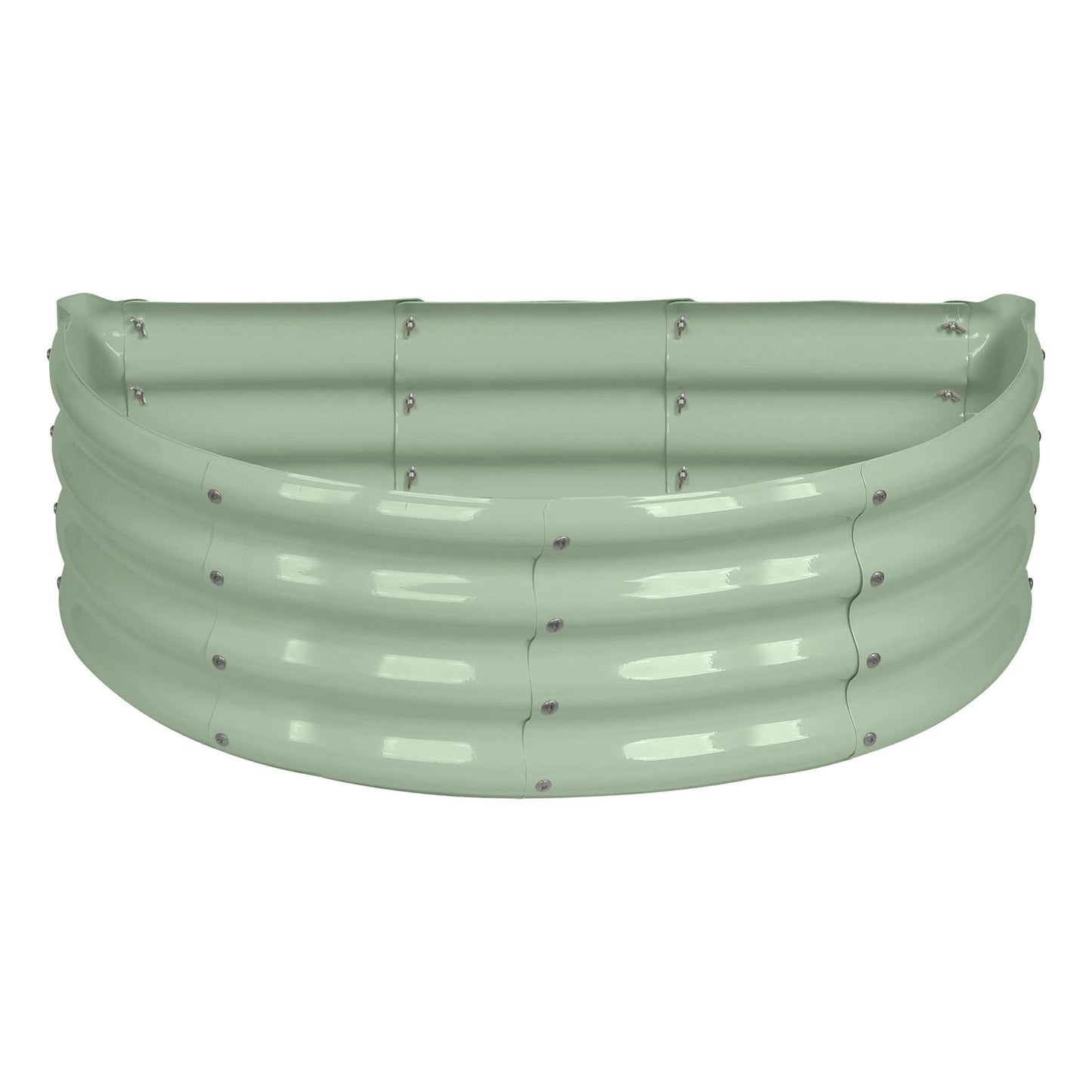 90cm x 45cm Semicircular Galvanised Steel Raised Garden Bed