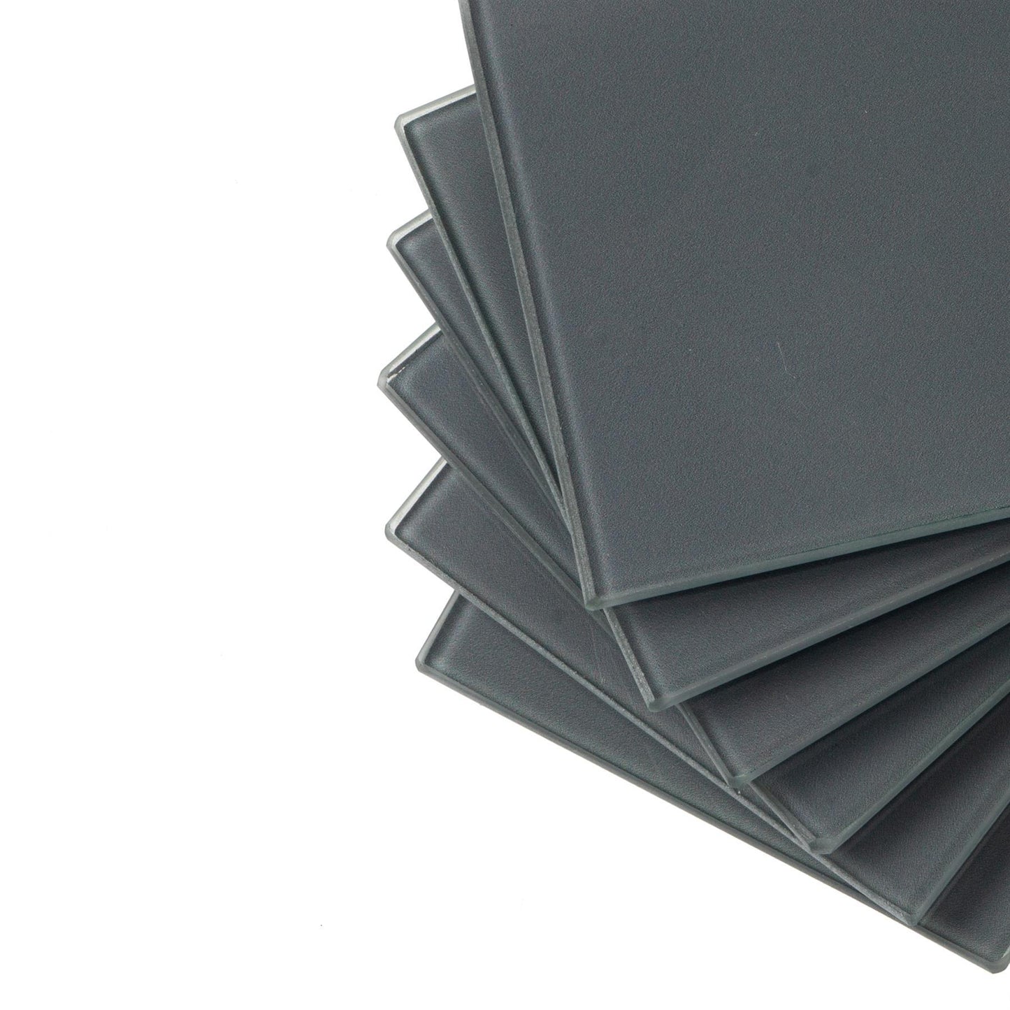 Square Glass Coasters - Pack of Six