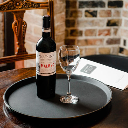 Black 73.5cm x 60cm Oval Non-Slip Serving Tray