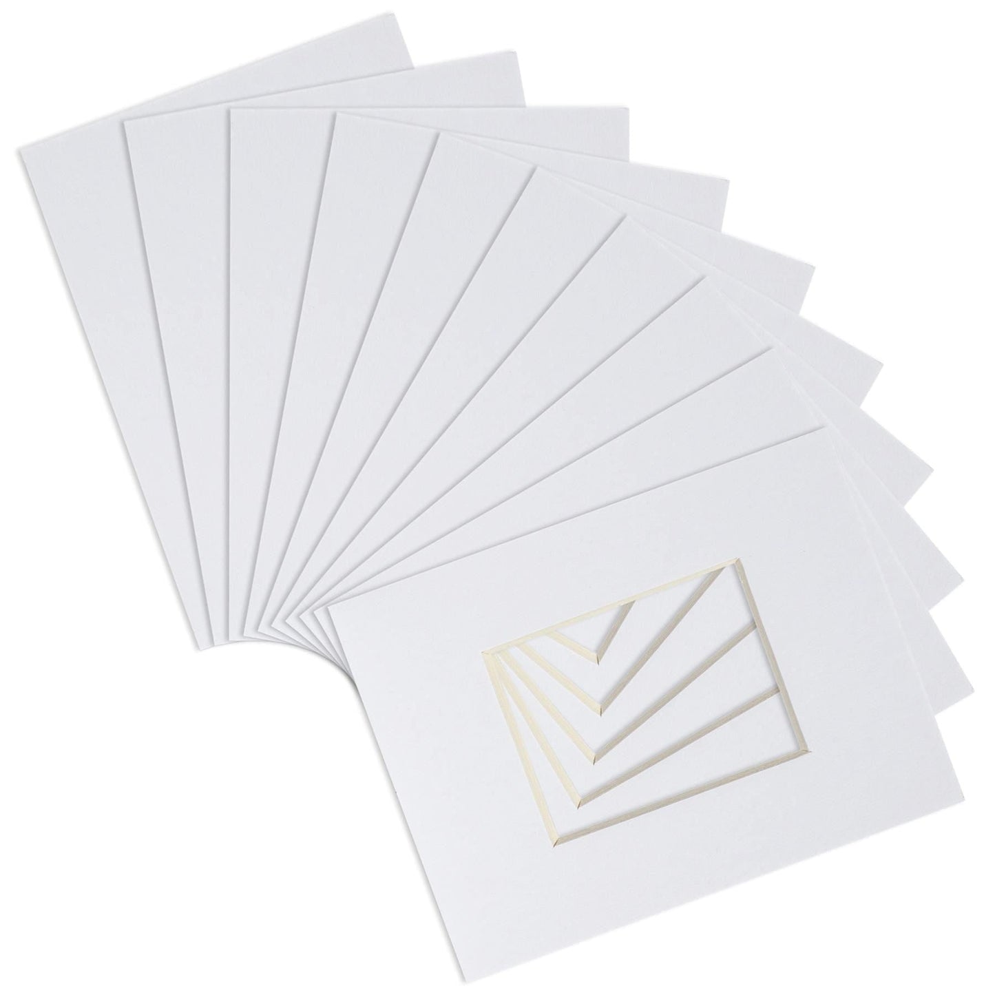 A4 Frame Picture Mounts - for A5 (6" x 8") Image - Pack of 10